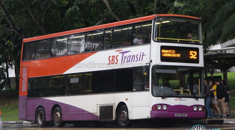 Bus 52 - SBS Transit Volvo B10TL (SBS9808D)