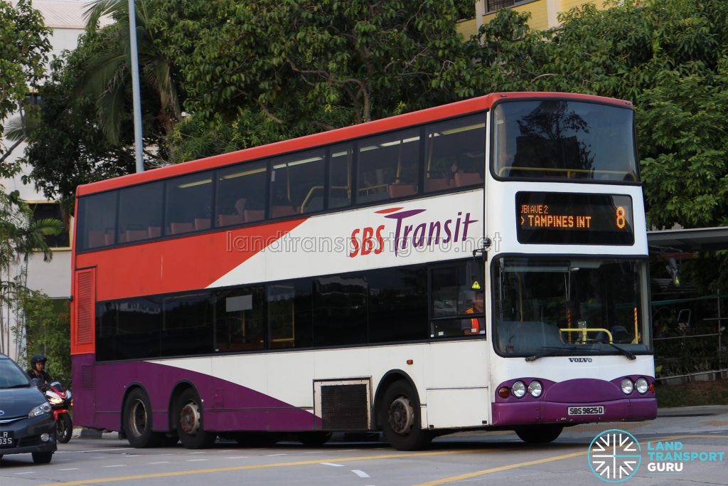 Bus 8 - SBS Transit Volvo B10TL (SBS9825D)