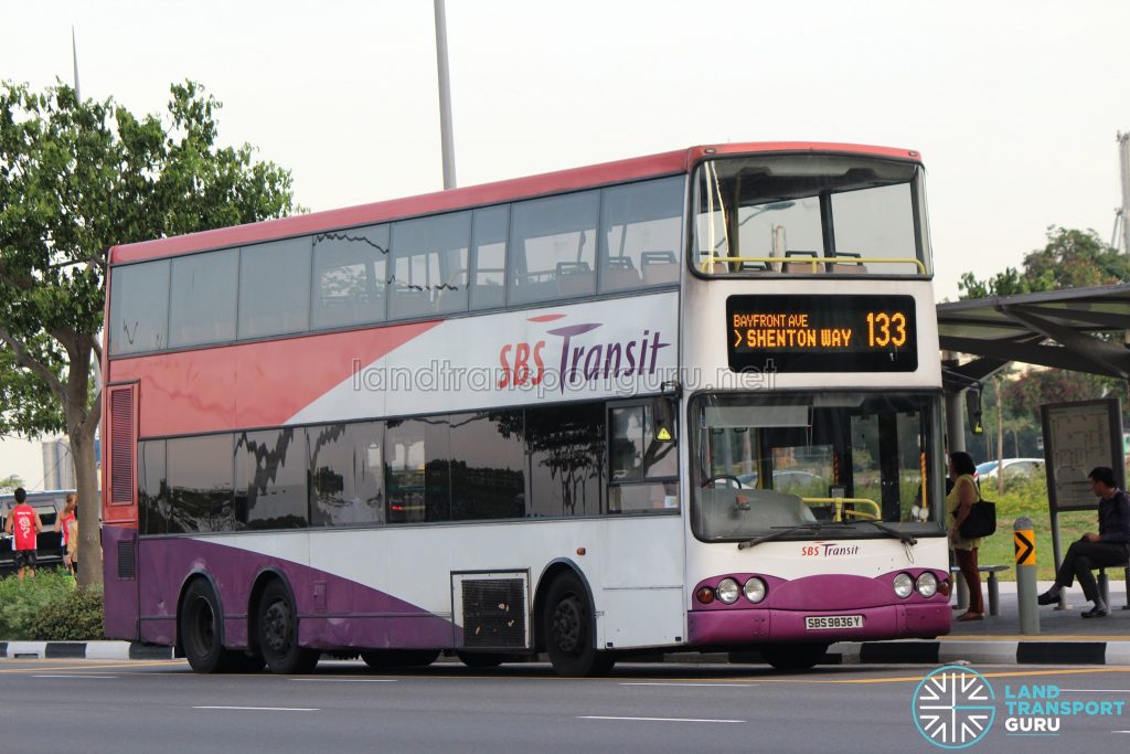 Bus 133 - SBS Transit Volvo B10TL (SBS9836Y)