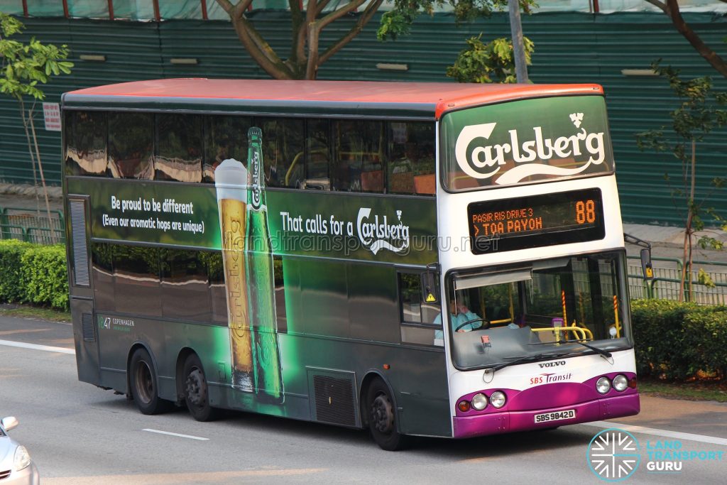Bus 88 - SBS Transit Volvo B10TL (SBS9842D)