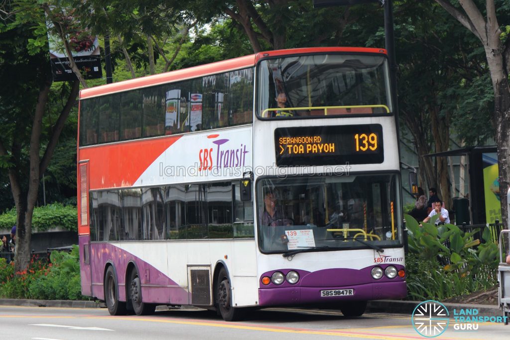 Bus 139 - SBS Transit Volvo B10TL (SBS9847R)