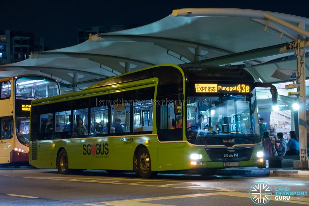 Bus 43e: Go-Ahead MAN Lion's City A22 (SG1720L)