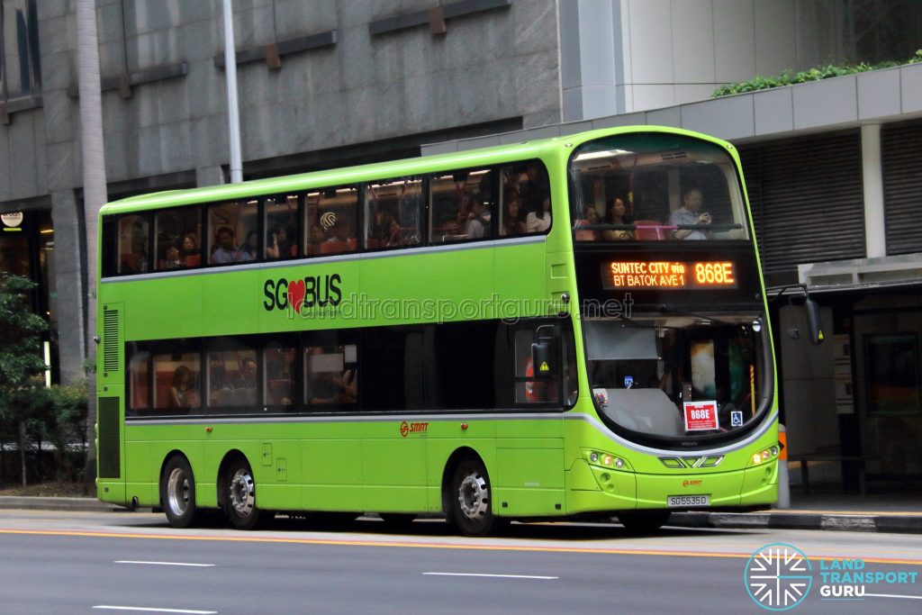 Bus 868E - SMRT Buses Volvo B9TL Wright (SG5535D)