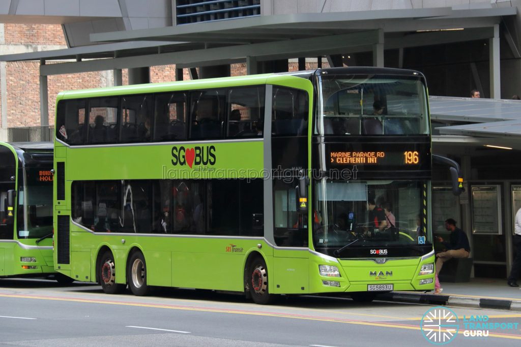 Bus 196 - SBS Transit MAN A95 (SG5893U)