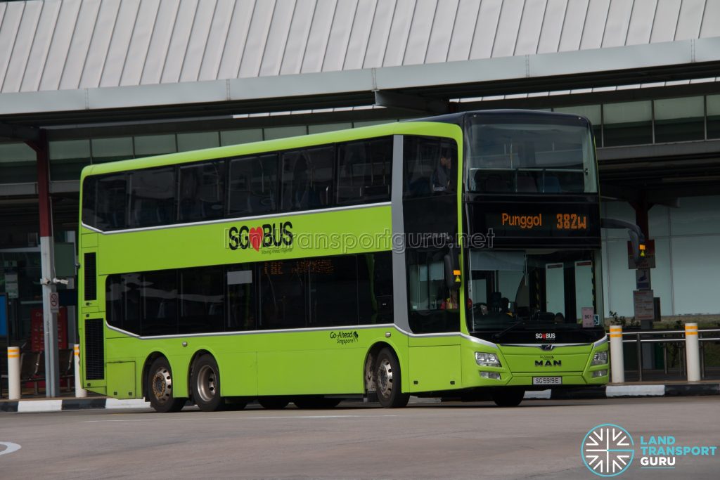 Bus 382W: Go-Ahead MAN Lion's City DD A95 (SG5919E)