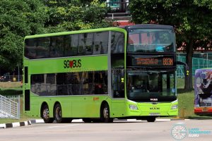 Bus 883M: SMRT MAN Lion's City DD A95 (SG6012P)