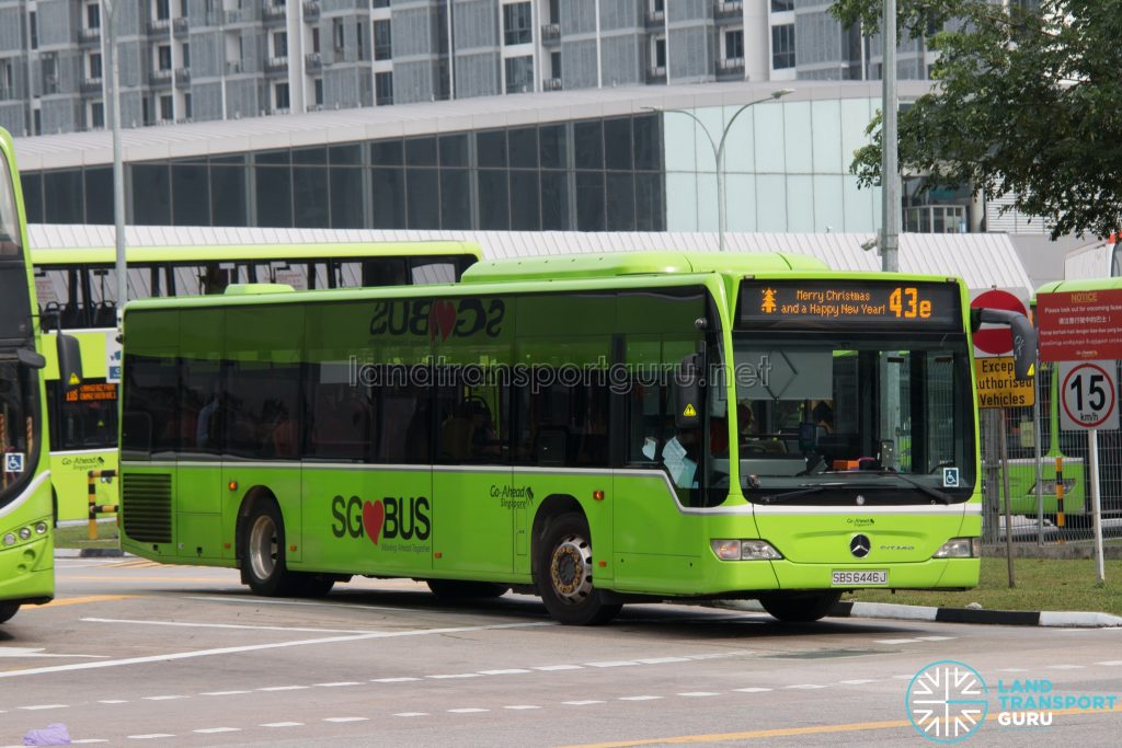 Bus 43e: Go-Ahead Mercedes-Benz Citaro (SBS6446J)