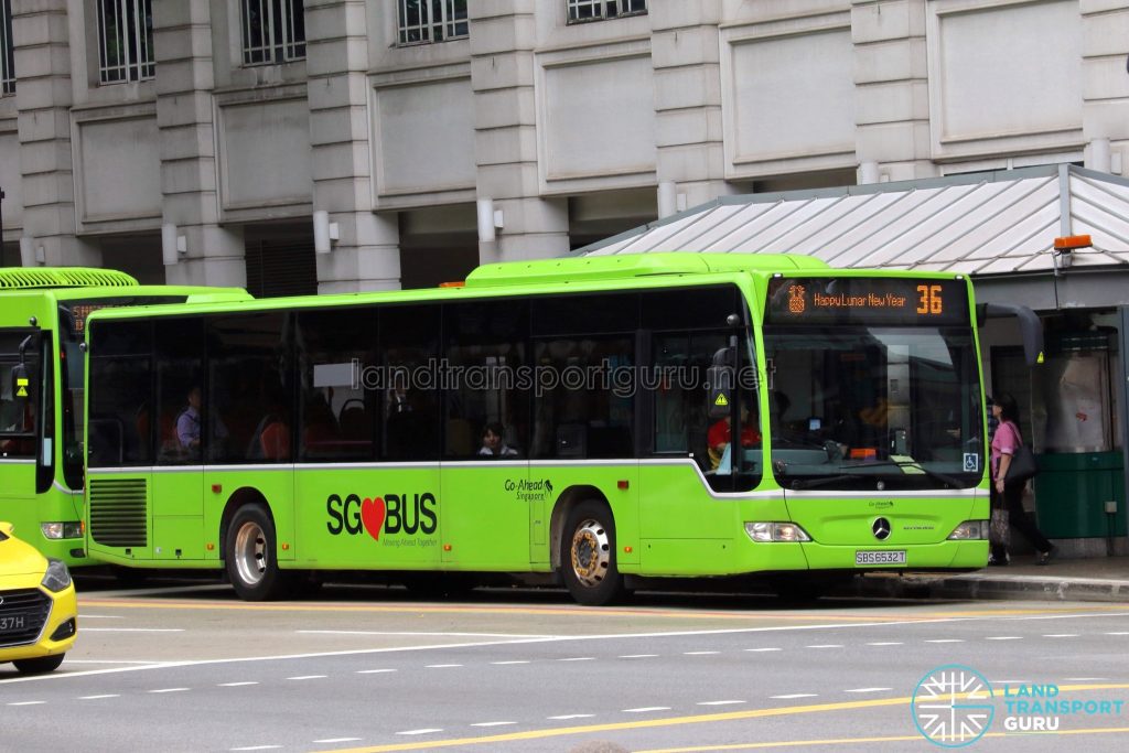 Bus 36 / Happy Lunar New Year - Go-Ahead Singapore Mercedes-Benz Citaro (SBS6532T)
