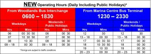 Express 960e Departure Timings (9 Feb 2020 - 3 Jan 2021)