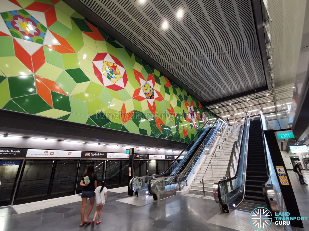 Woodlands South MRT Station - Platform