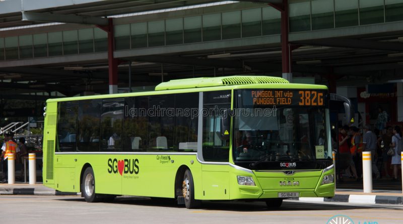 Bus 382G: Go-Ahead MAN Lion's City A22 (SG1841X)