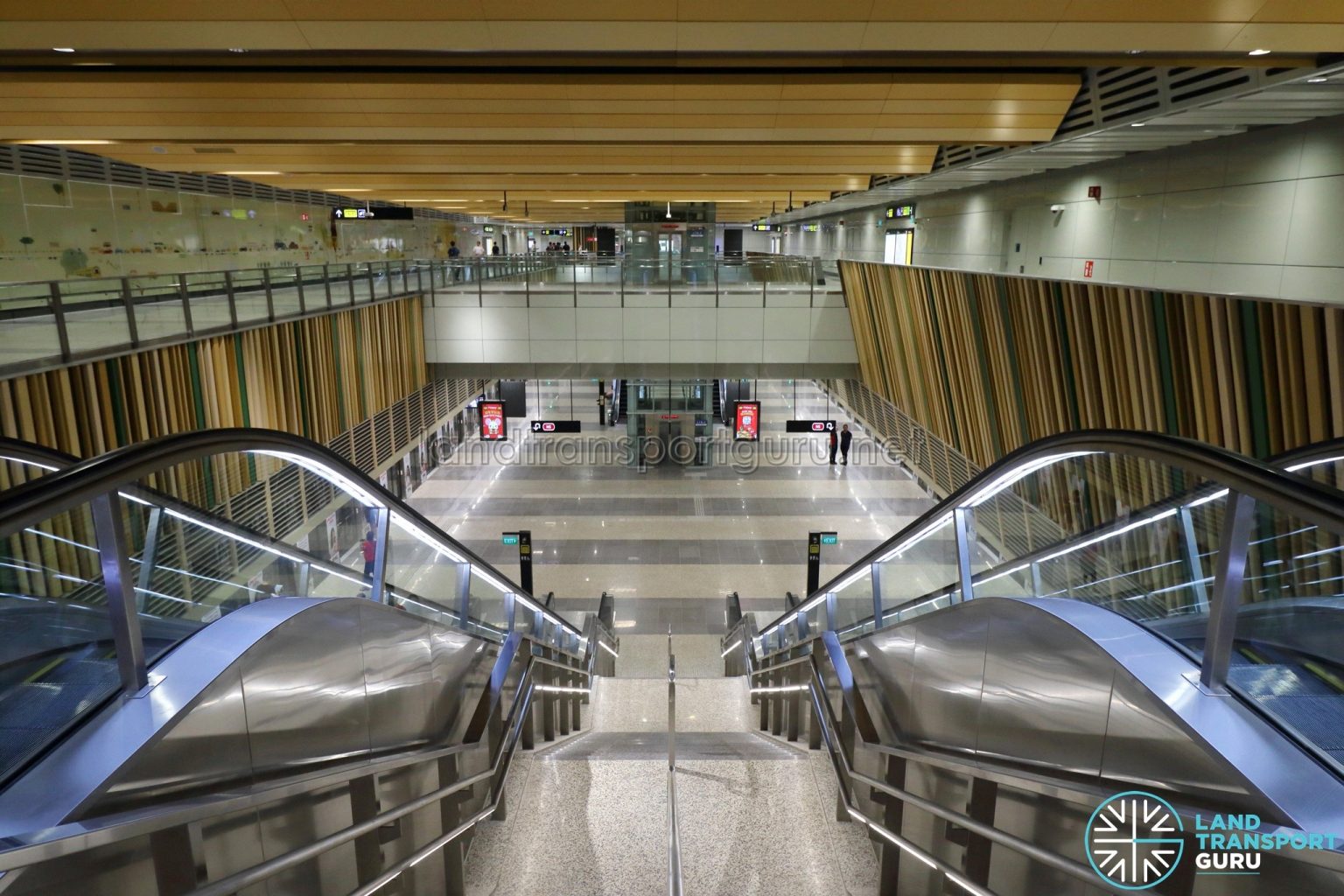 Woodlands MRT Station Overhead view of TEL Platforms Land Transport