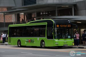 Bus 651: Tower Transit MAN Lion's City A22 (SMB3049B)