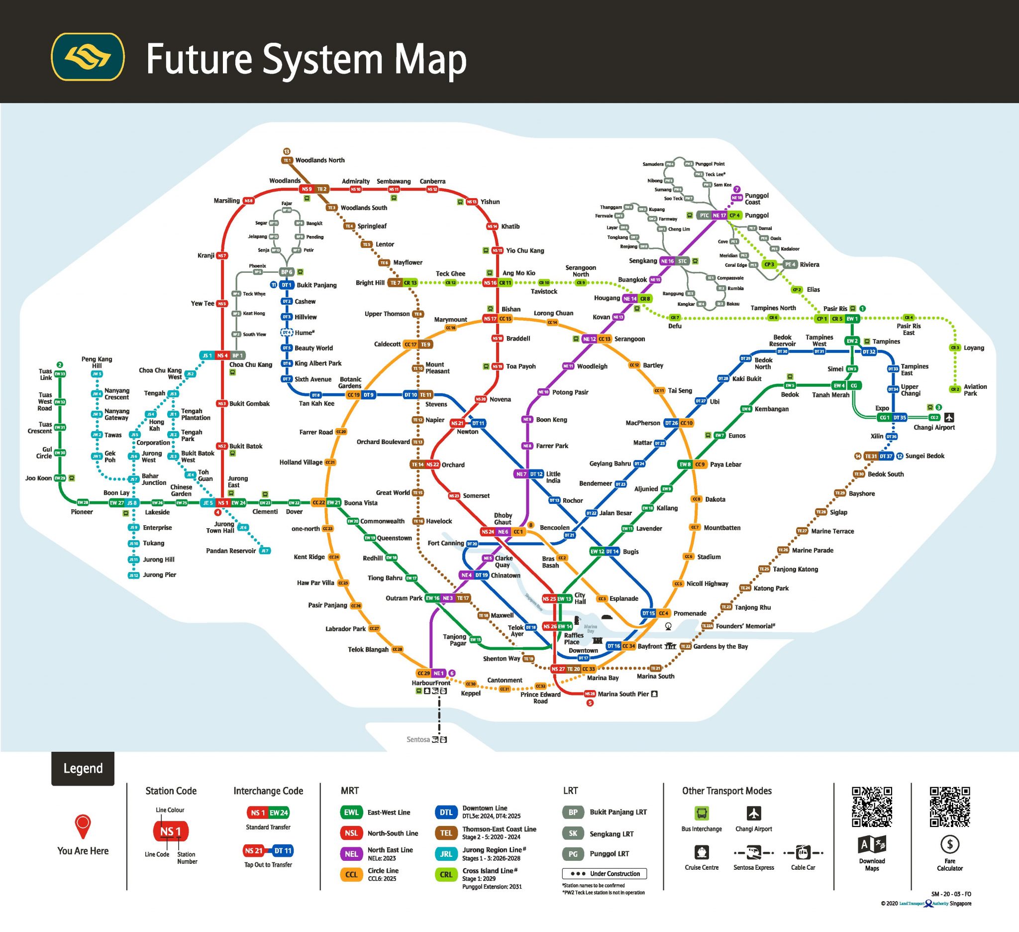 Singapore MRT Map | Land Transport Guru