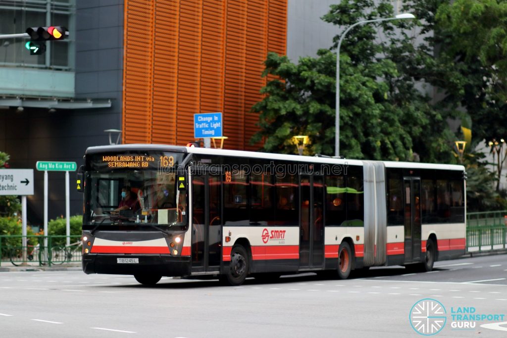 Bus 169: SMRT Mercedes-Benz O405G Habit (TIB1245L)
