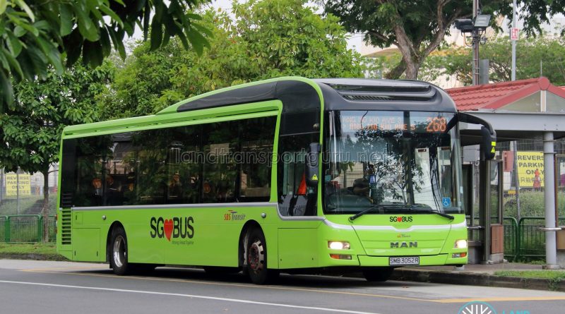 Bus 268: SBS Transit MAN Lion's City A22 (SMB3052R)