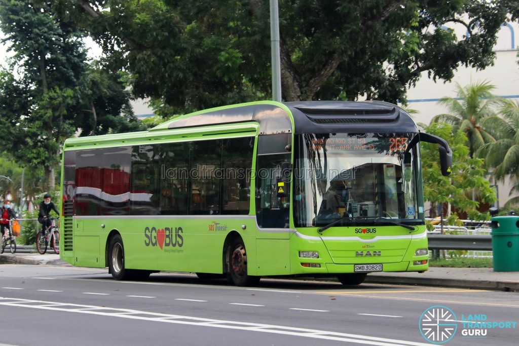 Bus 265: SBS Transit MAN Lion's City A22 (SMB3082D)