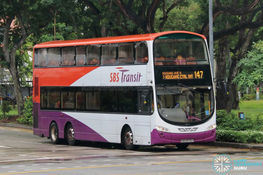 Bus 147: SBS Transit Volvo B9TL Wright (SBS3779T)