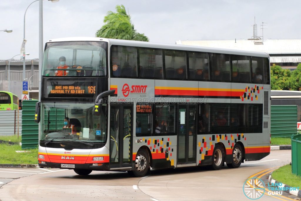 Bus 169: SMRT MAN Lion's City DD A95 (SMB5888H)