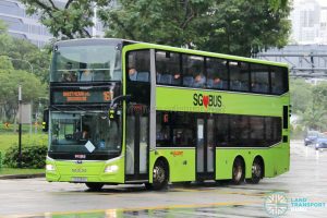 Bus 167: SMRT MAN Lion's City DD A95 (SG6134X)