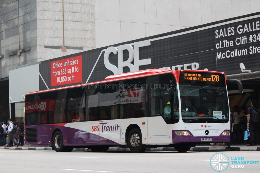 Bus 128: SBS Transit Mercedes-Benz Citaro (SBS6361U)
