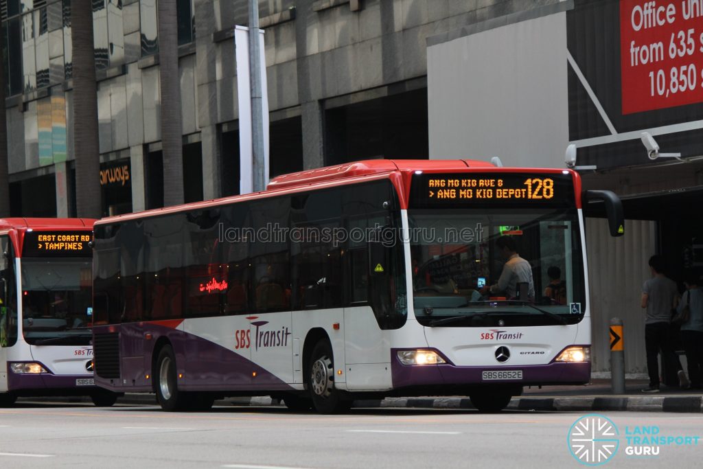 Bus 128: SBS Transit Mercedes-Benz Citaro (SBS6652E)