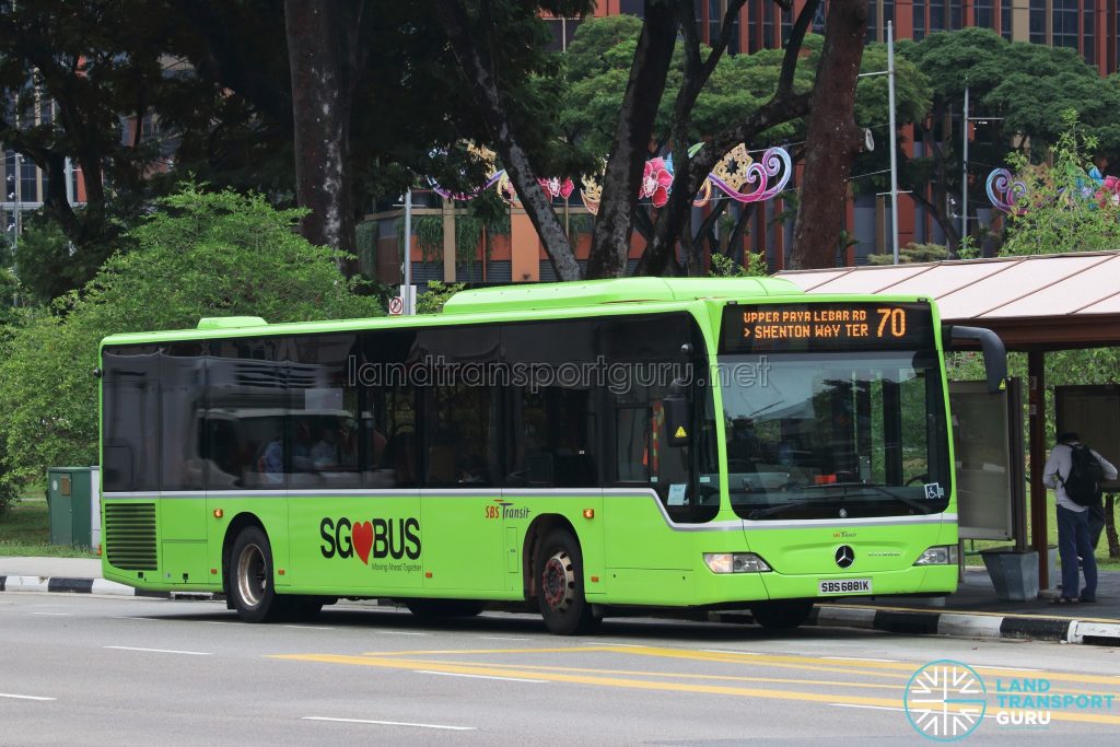 Bus 70 - SBS Transit Mercedes-Benz Citaro (SBS6881K)