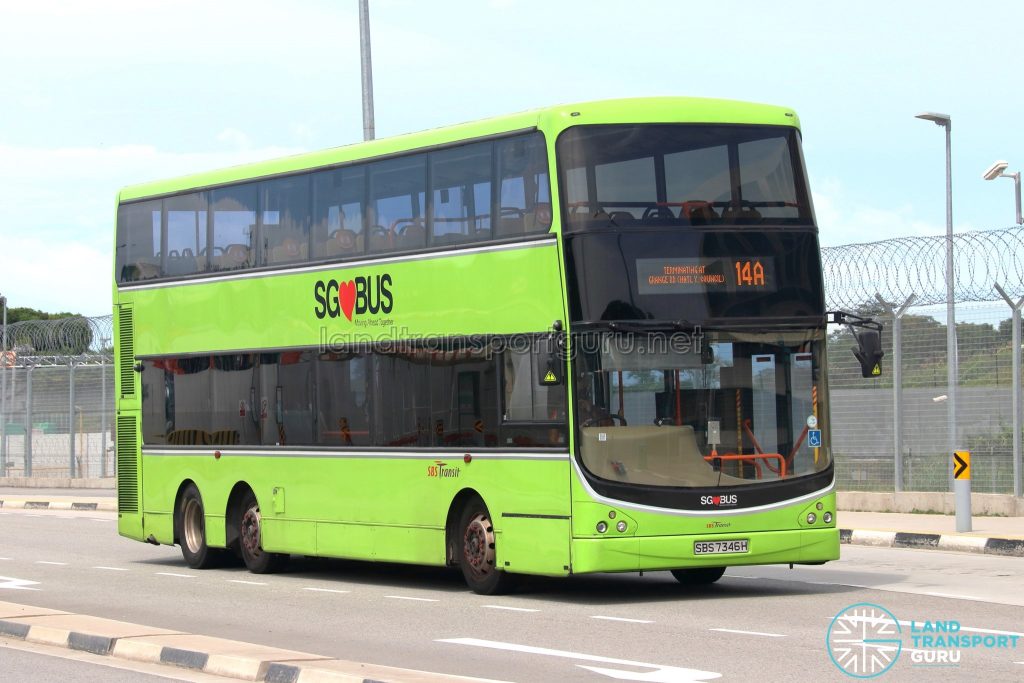 Bus 14A: SBS Transit Volvo B9TL CDGE (SBS7346H)