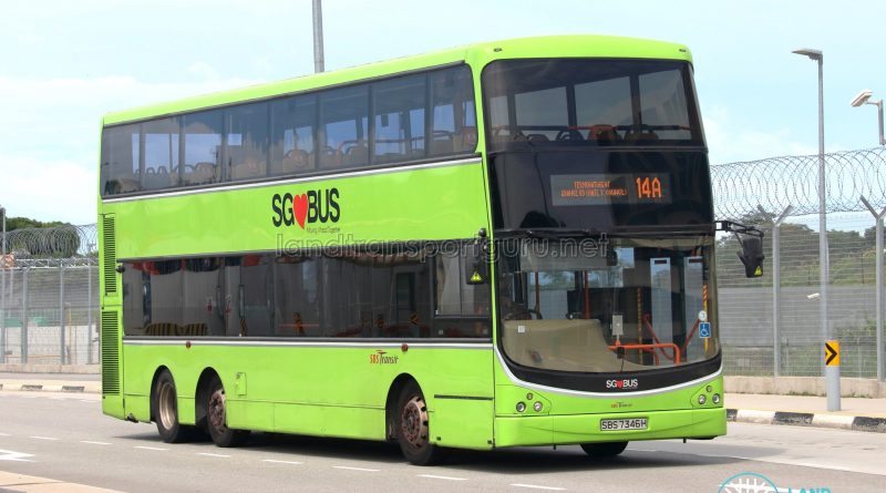 Bus 14A: SBS Transit Volvo B9TL CDGE (SBS7346H)