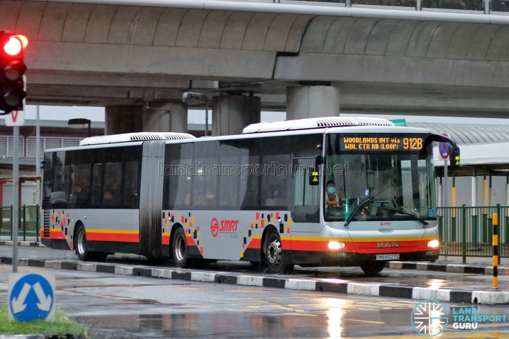 Bus 912B: SMRT MAN A24 (SMB8027G)