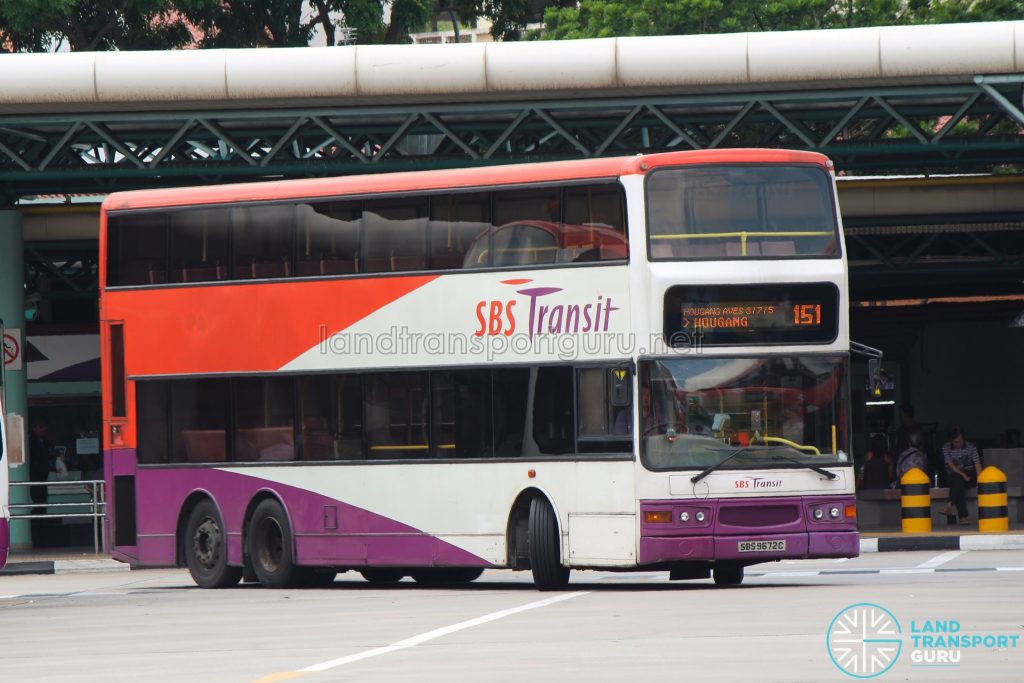 Bus 151: SBS Transit Dennis Trident (SBS9672C)