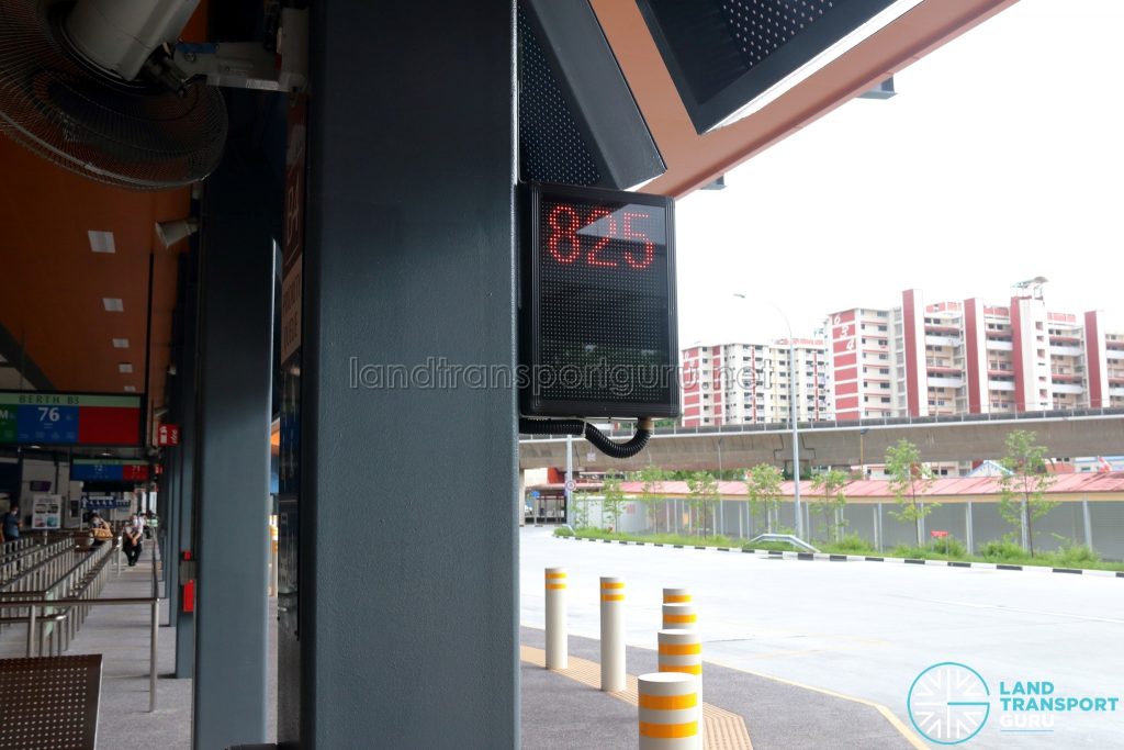 Yio Chu Kang Bus Interchange - Passenger-in-wheelchair driver indicator