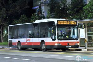 Bus 167e: SMRT Mercedes-Benz Citaro (SMB152E)