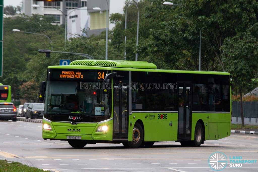 Bus 34: Go-Ahead MAN Lion's City A22 (SG1797R)