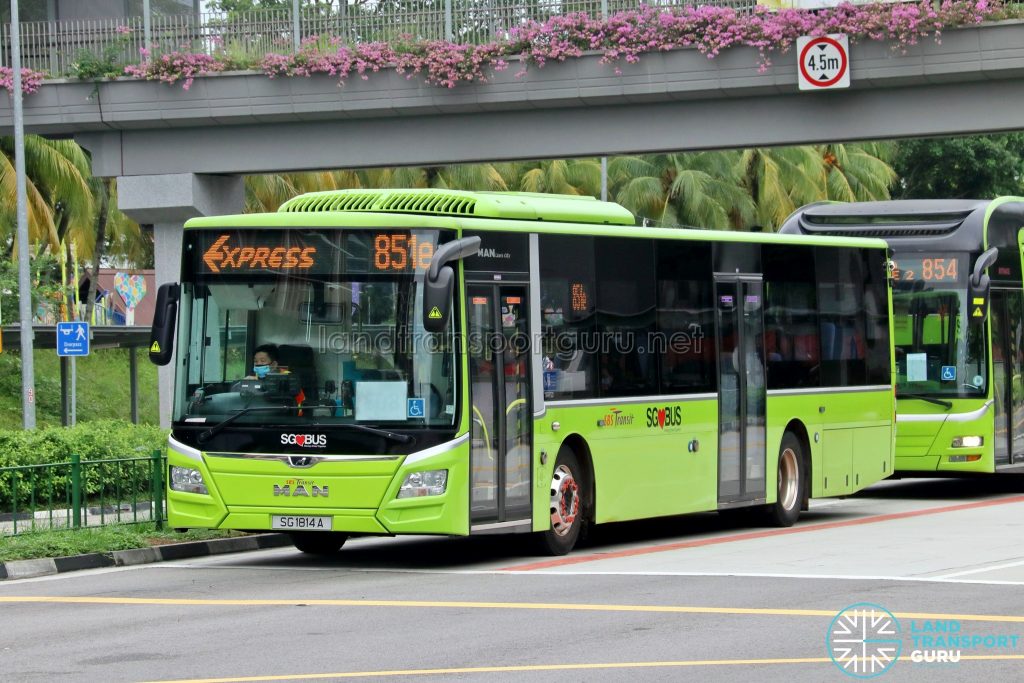 Express 851e: SBS Transit MAN A22 (SG1814A)