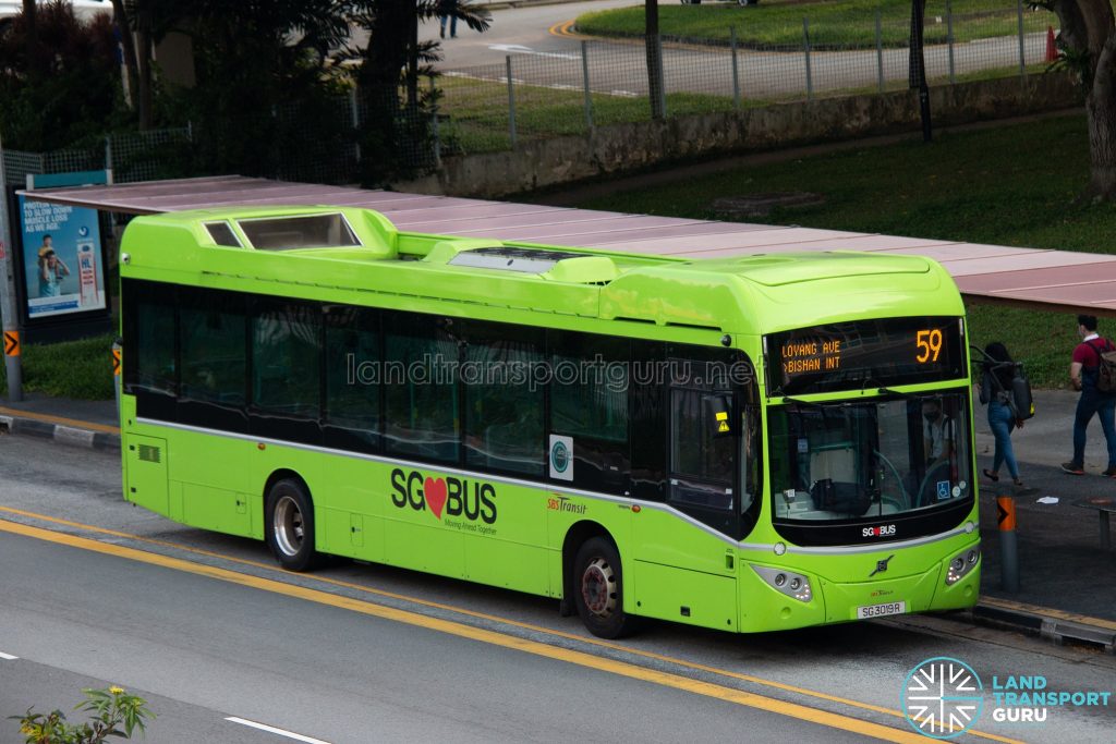 Bus 59: SBS Transit Volvo B5LH (SG3019R)