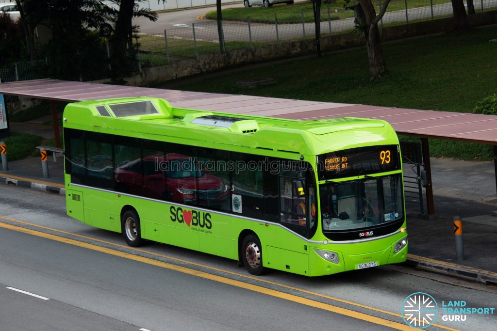 Bus 93: SBS Transit Volvo B5LH (SG3027S)