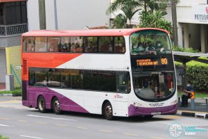 Bus 80: SBS Transit Volvo B9TL Wright (SBS3052G)