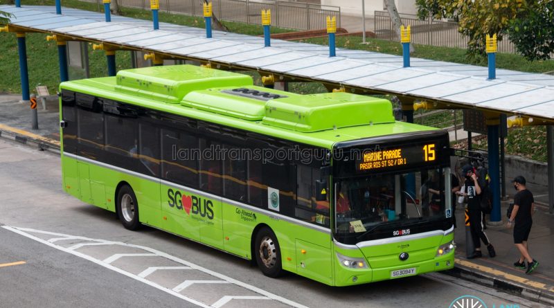 Bus 15: Go-Ahead Yutong E12 (SG3094Y)