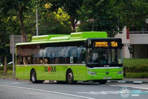 Bus 15A: Go-Ahead Yutong E12 (SG3094Y)