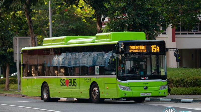 Bus 15A: Go-Ahead Yutong E12 (SG3094Y)