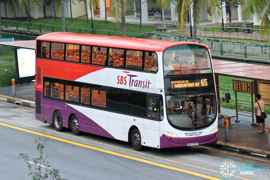 Bus 65: SBS Transit Volvo B9TL Wright (SBS3797R)