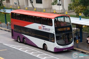 Bus 31A: SBS Transit Volvo B9TL Wright (SBS3917L)