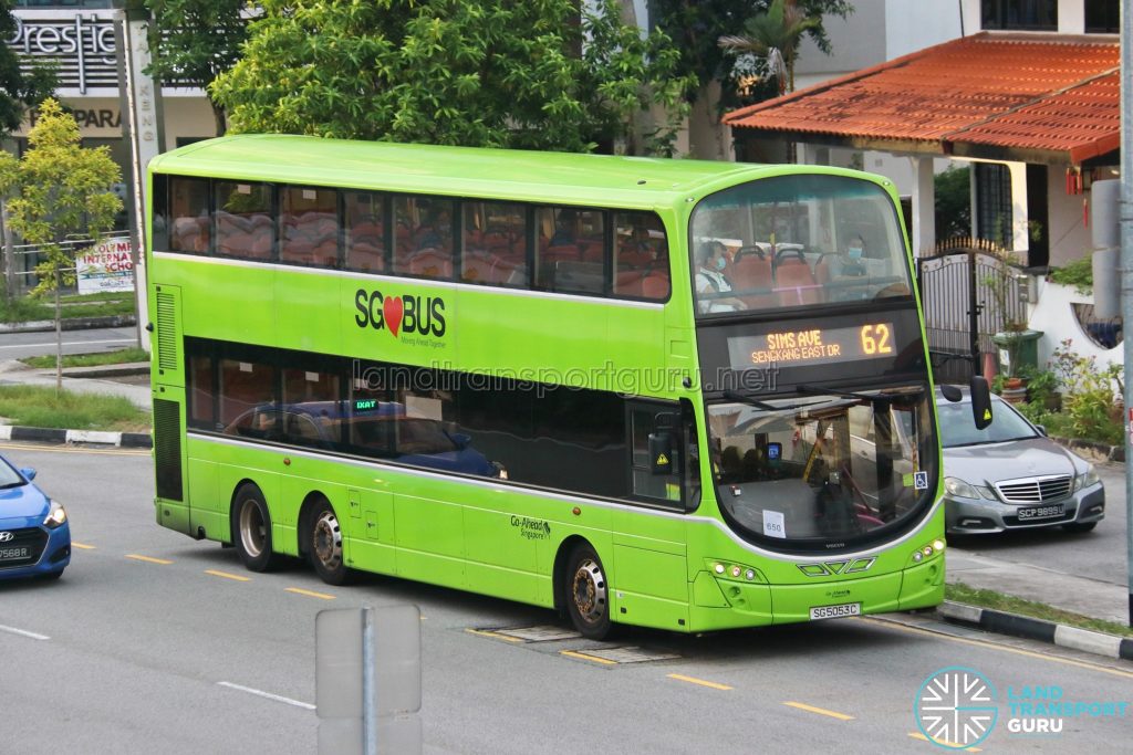 Bus 62: Go-Ahead Volvo B9TL Wright (SG5053C)