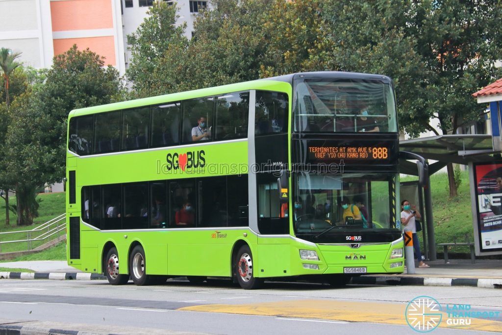 Bus 88B: SBS Transit MAN A95 (SG5848B)