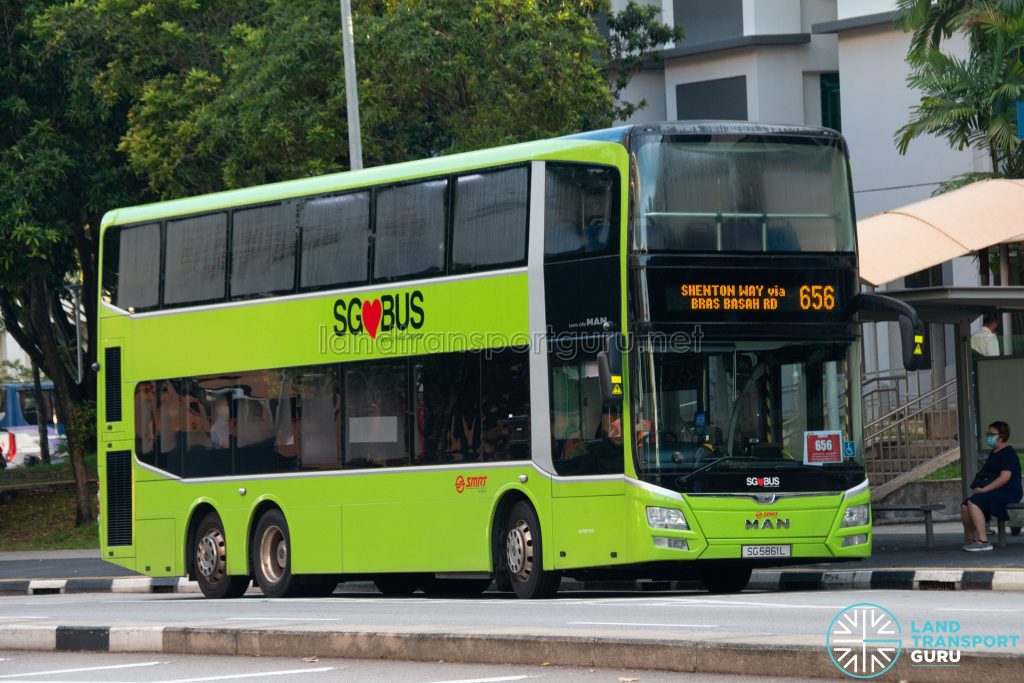 Bus 656: SMRT MAN Lion's City DD A95 (SG5861L)