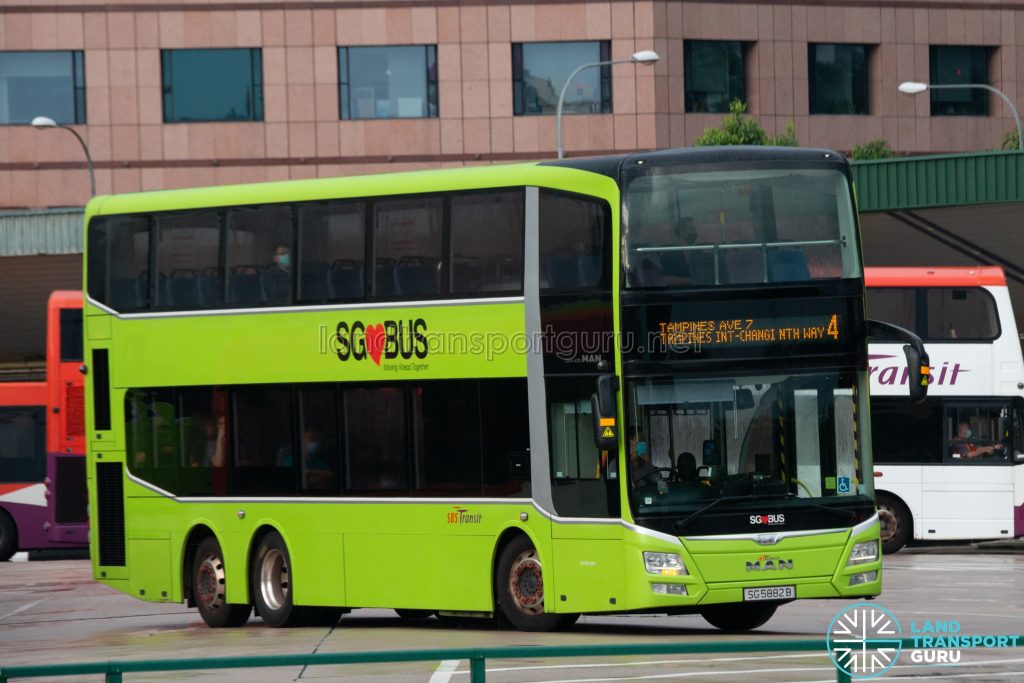 Bus 4: SBS Transit MAN Lion's City DD A95 (SG5882B)