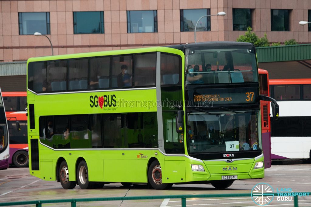 Bus 37: SBS Transit MAN Lion's City DD A95 (SG5954C)