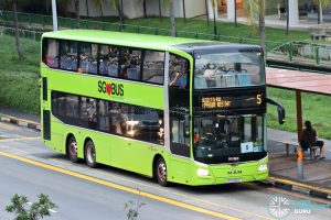Bus 5: SBS Transit MAN A95 (SG6001X)