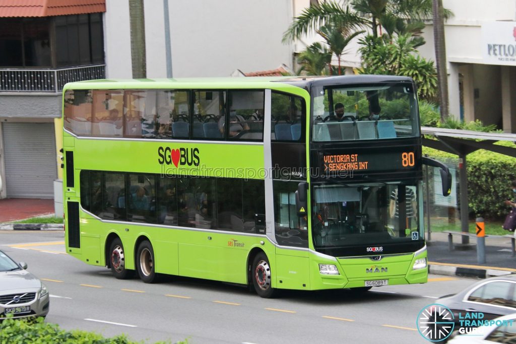 Bus 80: SBS Transit MAN A95 (SG6089T)